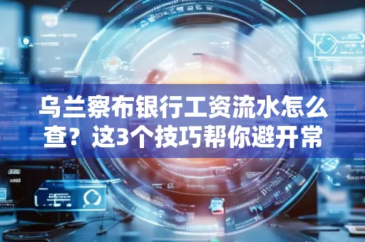 乌兰察布银行工资流水怎么查?这3个技巧帮你避开常见坑