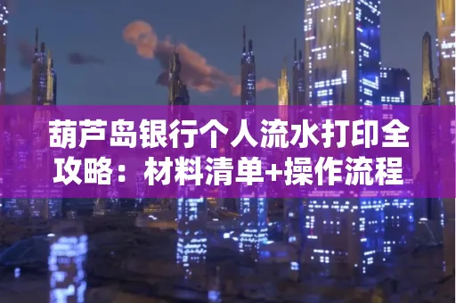 葫芦岛银行个人流水打印全攻略:材料清单+操作流程+避坑指南