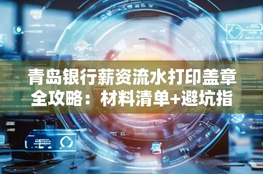 青岛银行薪资流水打印盖章全攻略:材料清单+避坑指南