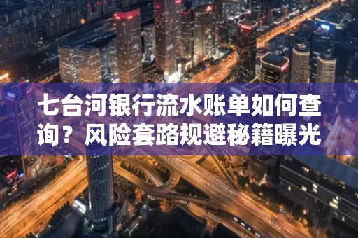 七台河银行流水账单如何查询?风险套路规避秘籍曝光?