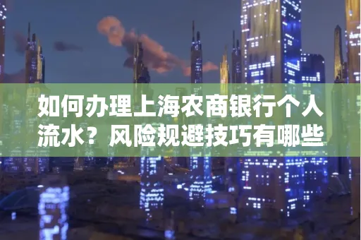 如何办理上海农商银行个人流水?风险规避技巧有哪些?