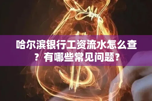 哈尔滨银行工资流水怎么查？有哪些常见问题？