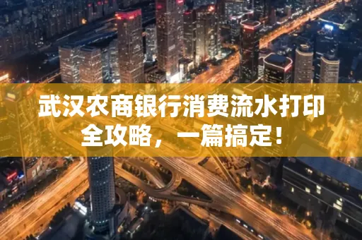 武汉农商银行消费流水打印全攻略,一篇搞定!