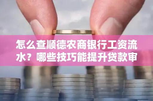 怎么查顺德农商银行工资流水?哪些技巧能提升贷款审核成功率?