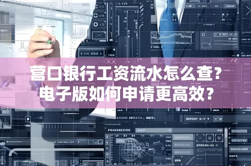 营口银行工资流水怎么查?电子版如何申请更高效?