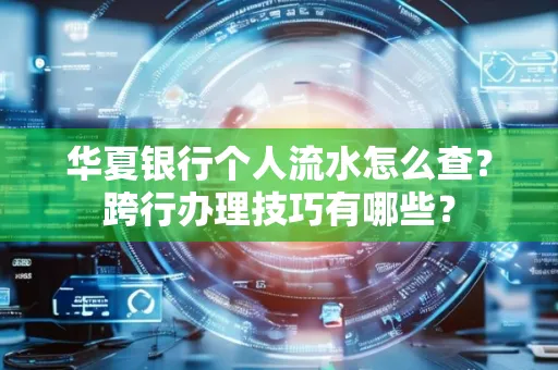 华夏银行个人流水怎么查?跨行办理技巧有哪些?