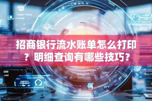 招商银行流水账单怎么打印?明细查询有哪些技巧?