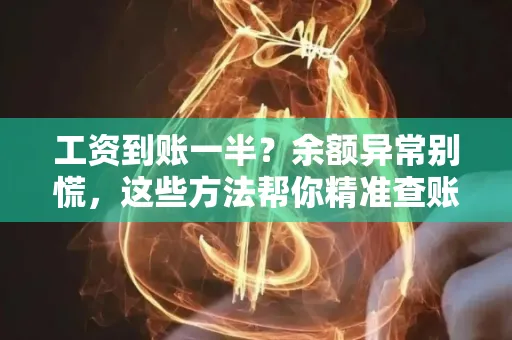 工资到账一半？余额异常别慌，这些方法帮你精准查账！