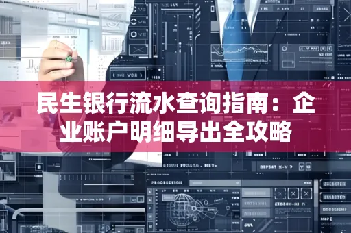 民生银行流水查询指南:企业账户明细导出全攻略