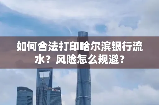 如何合法打印哈尔滨银行流水?风险怎么规避?