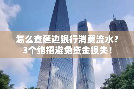 怎么查延边银行消费流水?3个绝招避免资金损失!