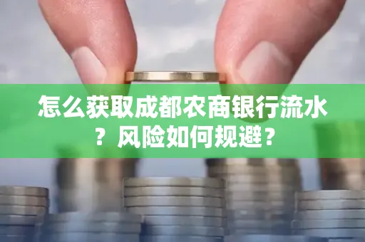 怎么获取成都农商银行流水?风险如何规避?
